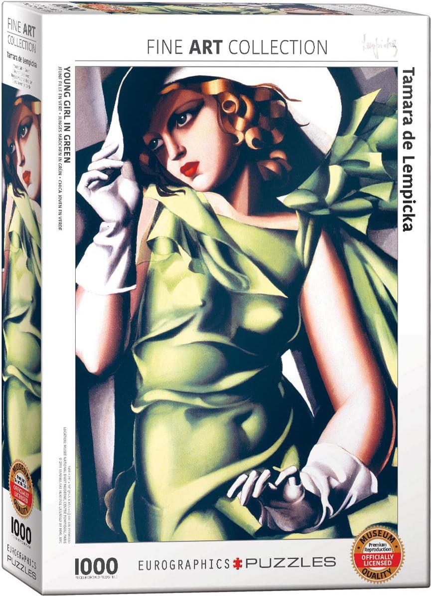 EuroGraphics Young Girl in Green by Tamara de Lempicka 1000 Piece Puzzle (6000-1058)