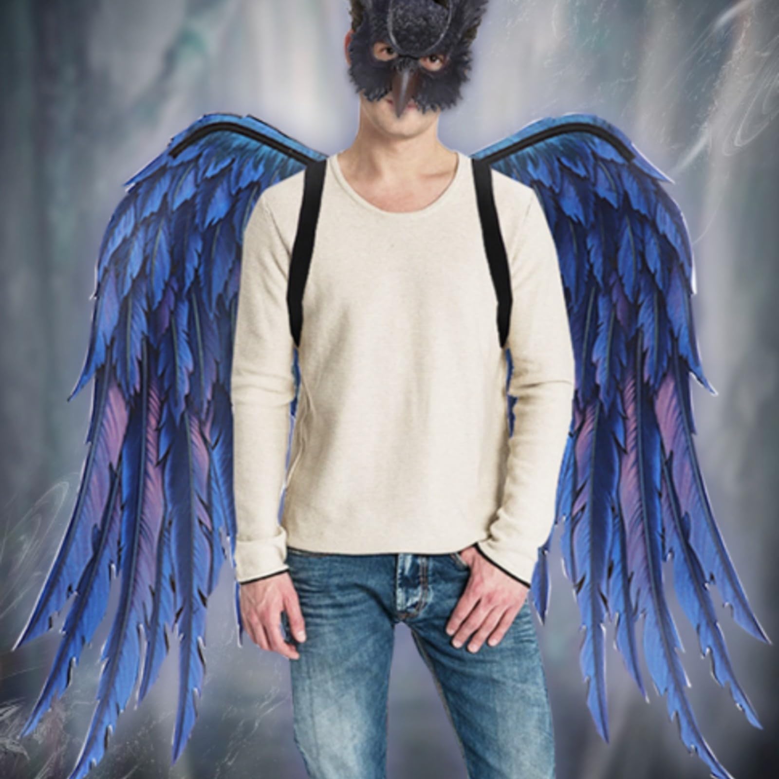 Maschera con Piume Magico
