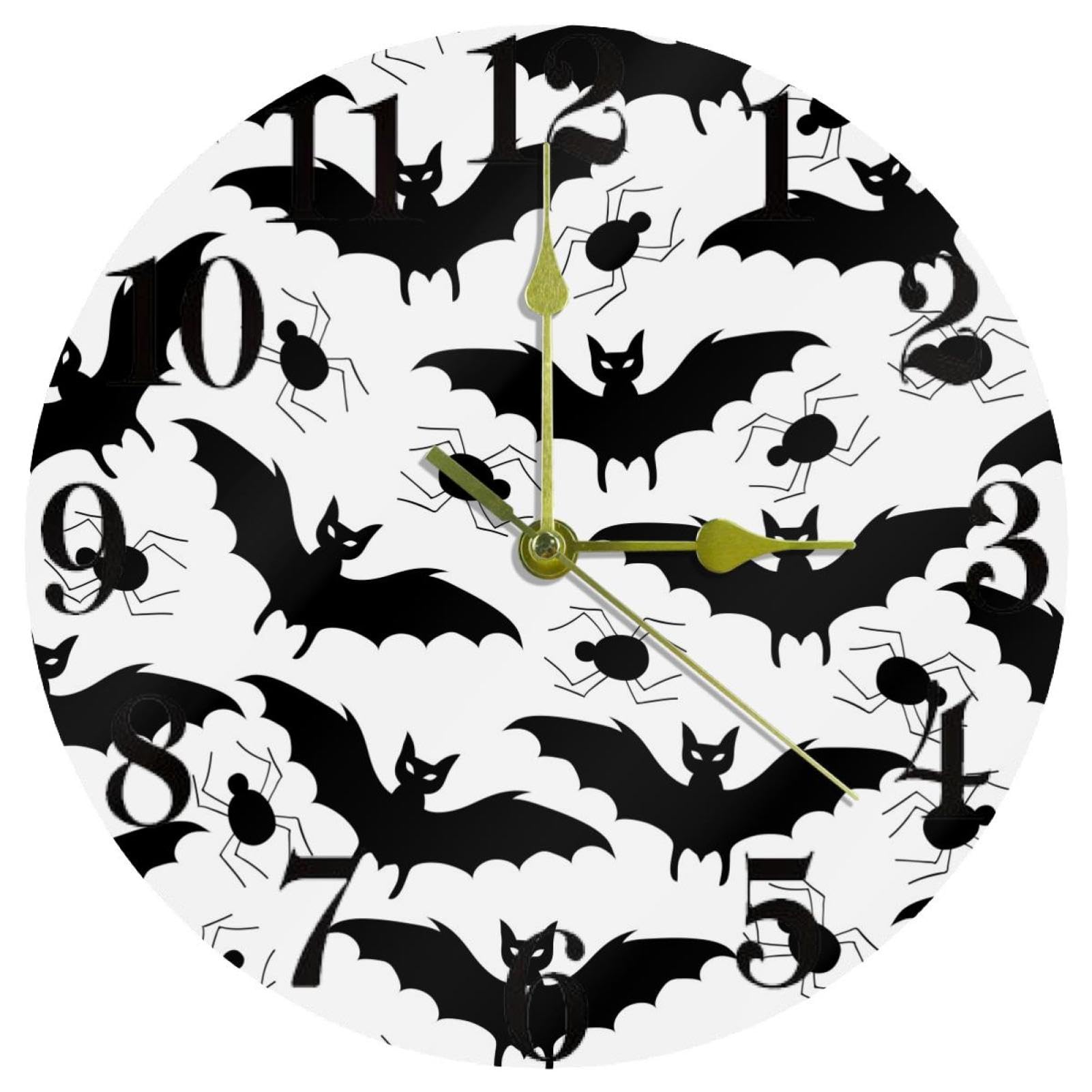 Horloge murale fonctionne à piles ronde et silencieuse pour sécuriser la gestion du temps chez soi