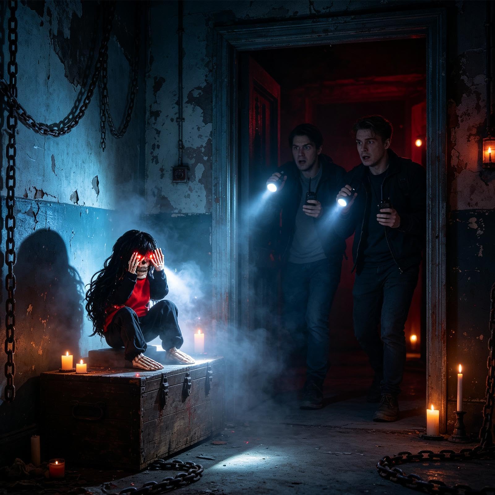 Decorazione Scheletro Halloween Pianto Attivato Dal Suono Con Capelli Lunghi | Decorazione Gotica Per Casa E Regali Di Festa Per Casa Infestata Cortile Esterno Cimitero Bar Ingresso Soggiorno Festa