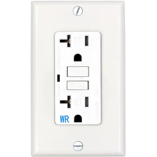 GFCI Outlets Baomain With Wallplate - Tamper-Resistant 15A 125V, UL Listed (10 Pack) Gfci Outlet 20 Amp