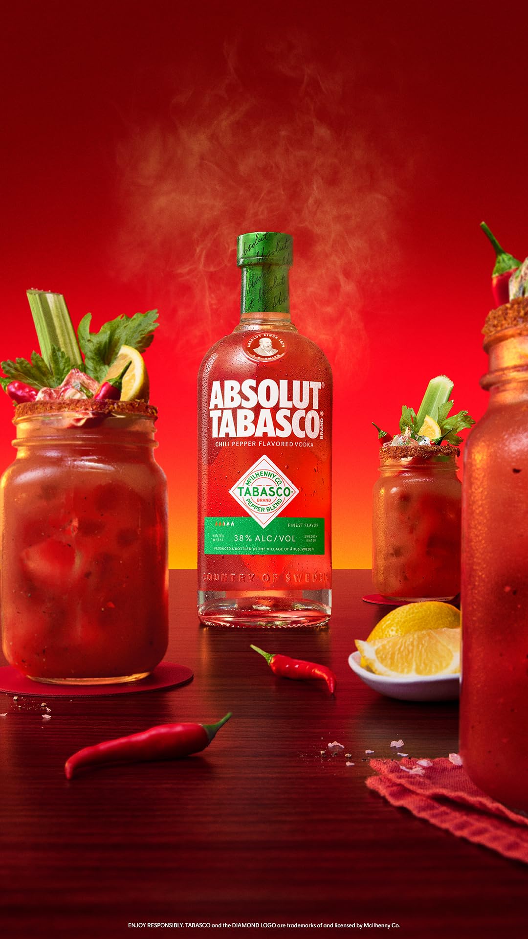 Absolut Tabasco Vodka 700 ml