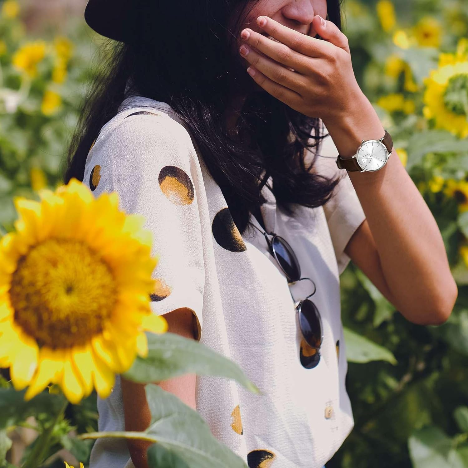 BISONSTRAP Elegant Leather Watch Straps, Quick Release, Watch Bands for Women and Men, 18mm, Dark Brown (Silver Buckle) - Image 2