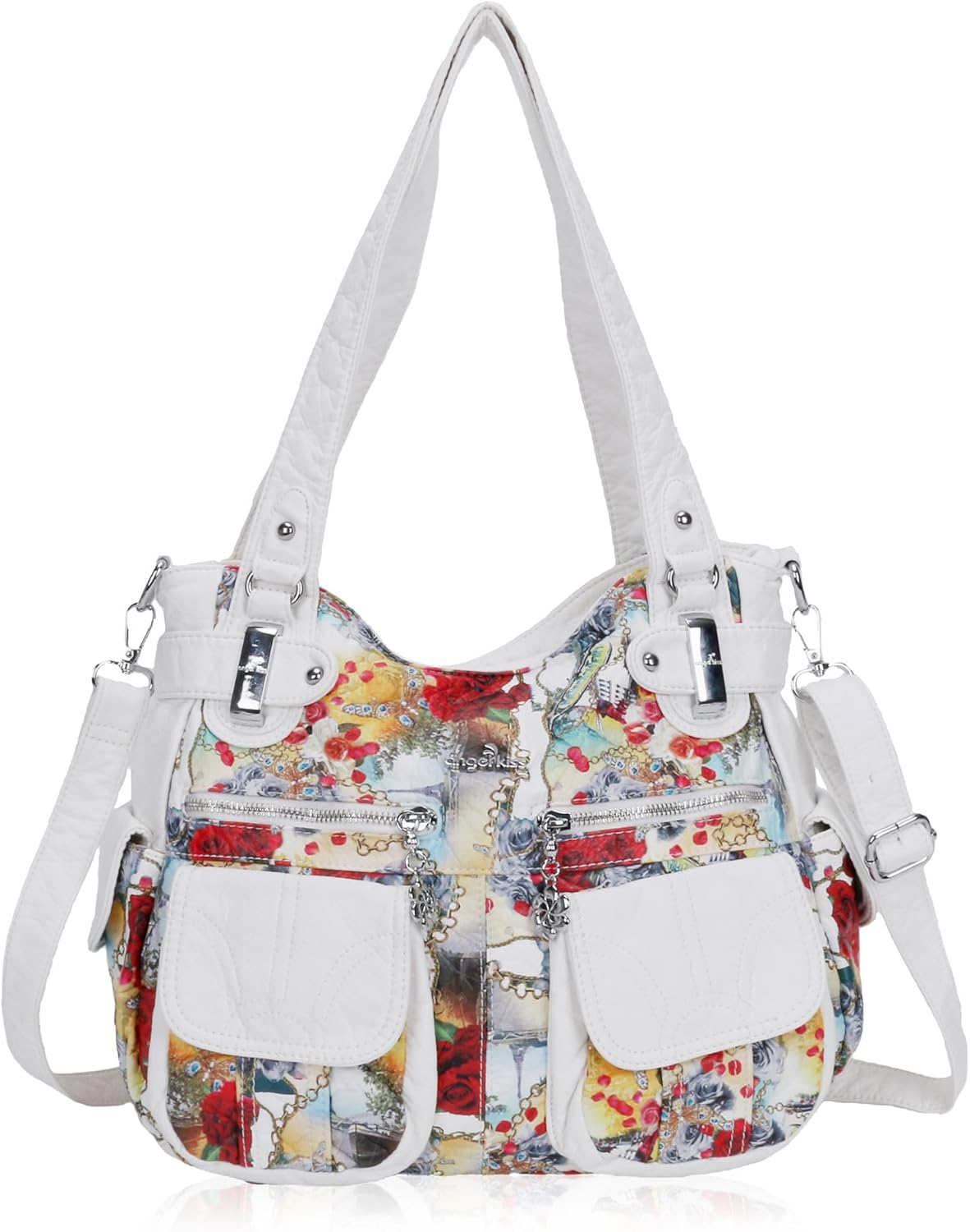 Purses and Handbags Women Tote Shoulder Top Handle Satchel Hobo Bags Fashion Washed Leather Purse Purses and Handbags Women Tote Shoulder Top Handle Satchel Hobo Bags Fashion Washed Leather Purse