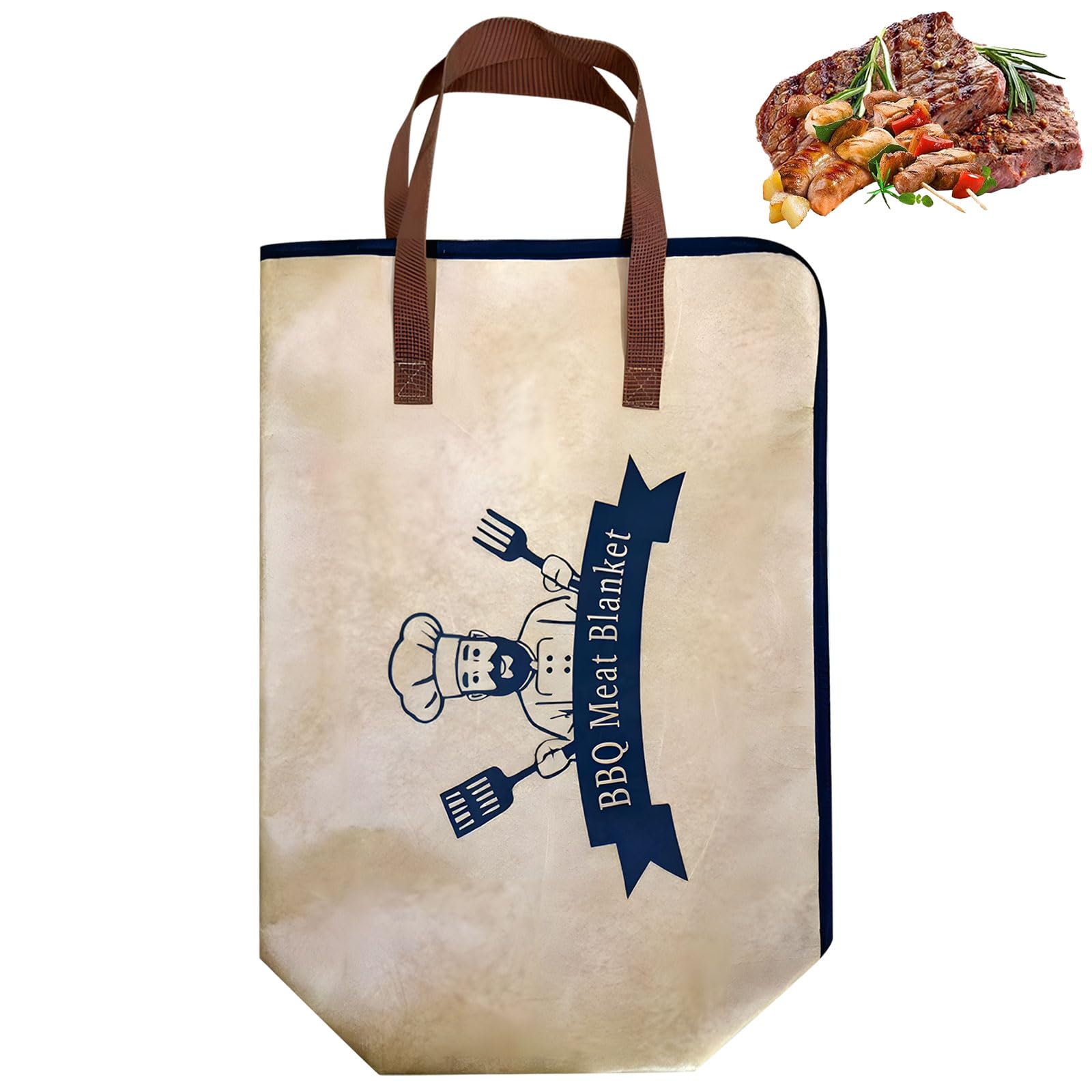 Piceioep BBQ Meat Blanket for Camping Picnics and Tailgated Parties Resting Meat Bag Easily Store in Carry Case Large Bag