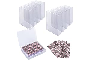 24PCS Playing Card Boxes: Durable, Clear Plastic Storage Solution for Poker and Standard Size Cards