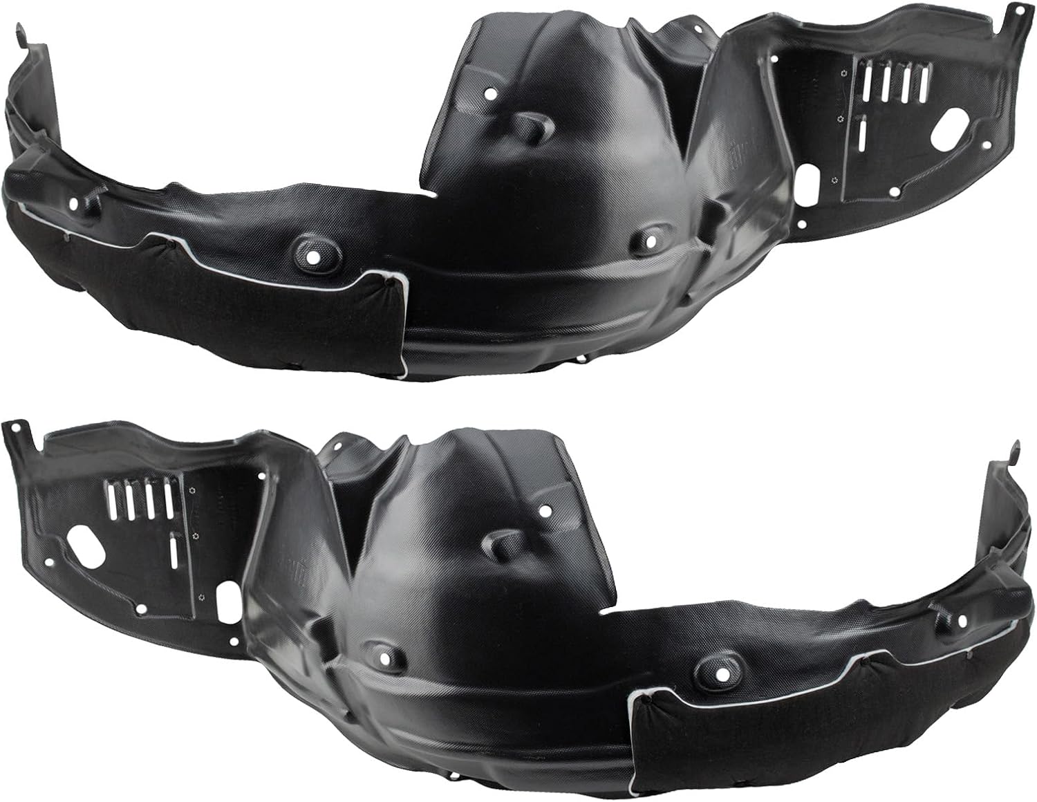 TRQ Front Inner Fender Liner Set Compatible with 2008-2012 Honda Accord HO1248138 HO1249138 BDA06575
