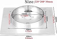Vista 5 de Paquete de 1 placa de montaje de calentador diésel para base de calentador Eberspacher Webasto, placa de suelo, torreta de acero inoxidable plateado
