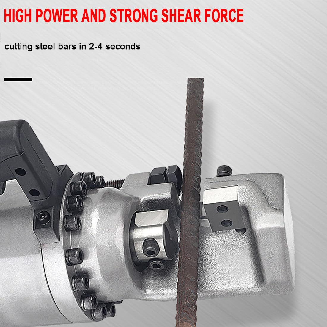 Cortador De Barras De Refuerzo Hidráulico Eléctrico, Corte De Barras De Refuerzo De hasta 4-16 Mm/4-20 Mm/4-22 Mm #5#6#7, Velocidad De Corte 2-4s,25MM