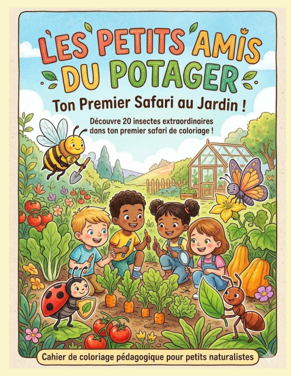 Les petits amis du potager: Livre de coloriage (La grande aventure du petit potager)
