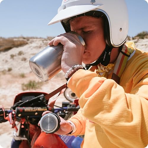 Miniatura 6 de Paquete de botella de agua de acero inoxidable aislada al vacío de 26 onzas para bebidas frías y calientes y taza de café de viaje aislada de 16 oz