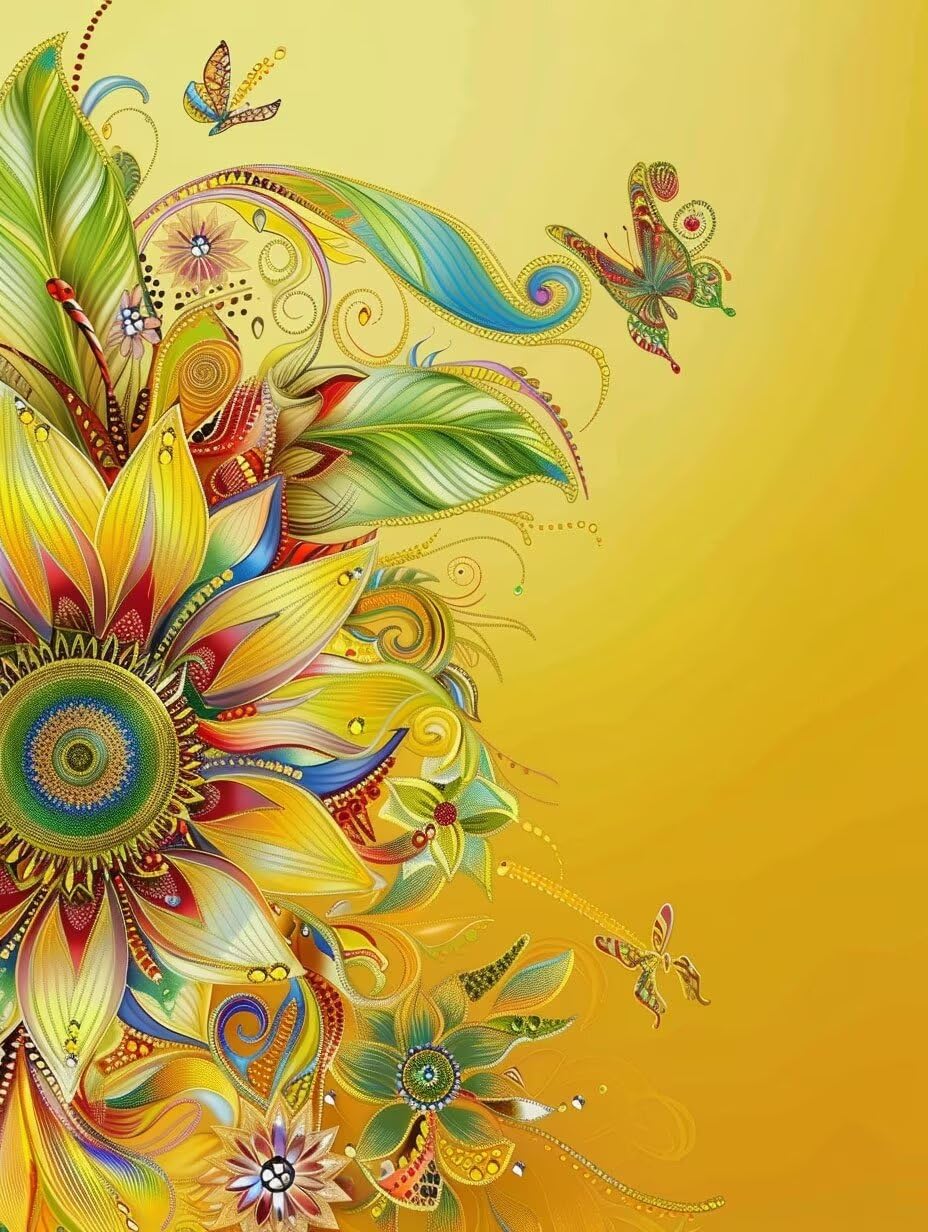 Paint by Numbers Butterfly, Paint by Numbers for Adults Flower Painting by Numbers, Easy DIY Oil Painting Craft Art Painting Kits with Brushes Acrylic Pigment for Home Wall Decor 70x95cm Frameless Z-R