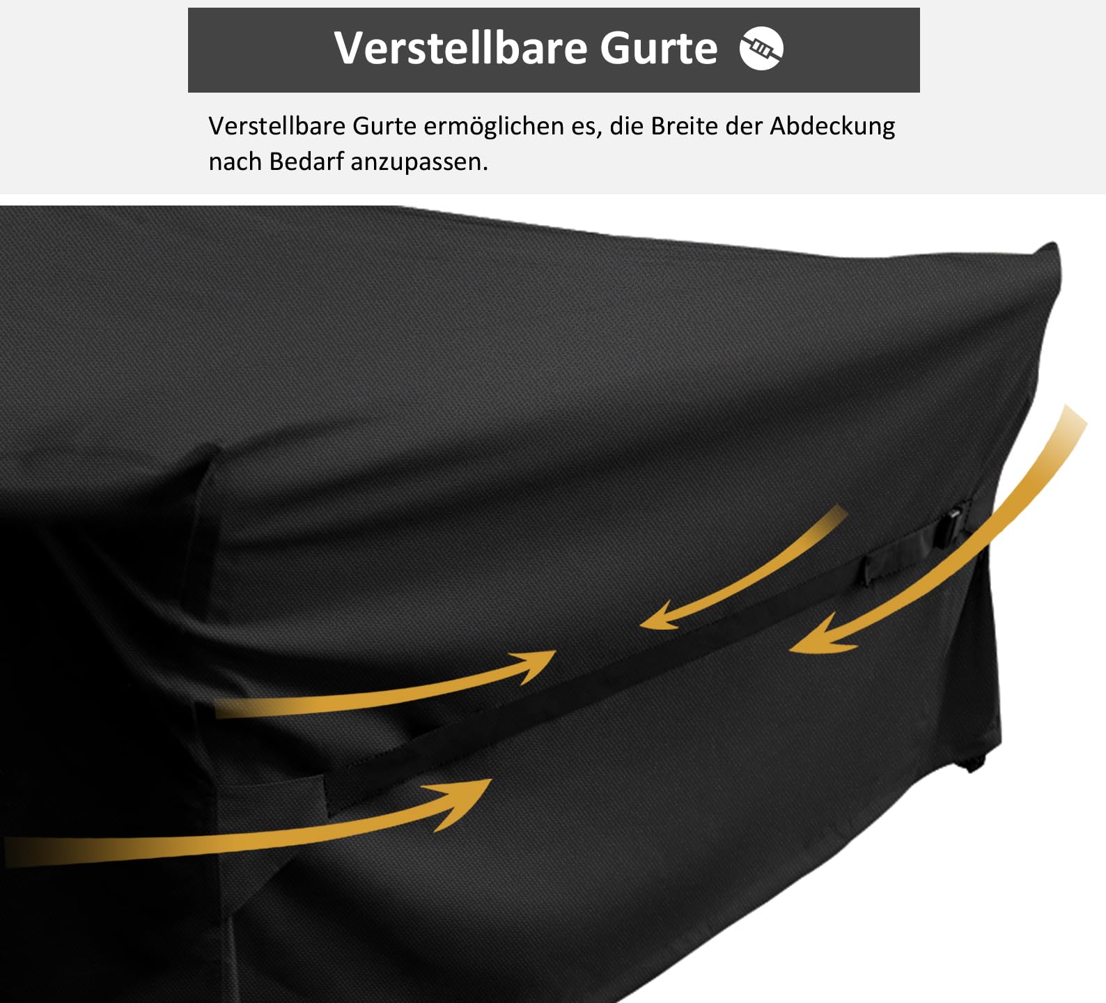 Dokon Abdeckung für Gartenmöbel Wasserdicht, 270x210x90cm, Gartentisch Schutzhülle mit Belüftungsöffnungen, Robustes 420D Oxford-Gewebe Staubfest Anti-UV Abdeckplane für Terrassenmöbel, Sitzgruppe