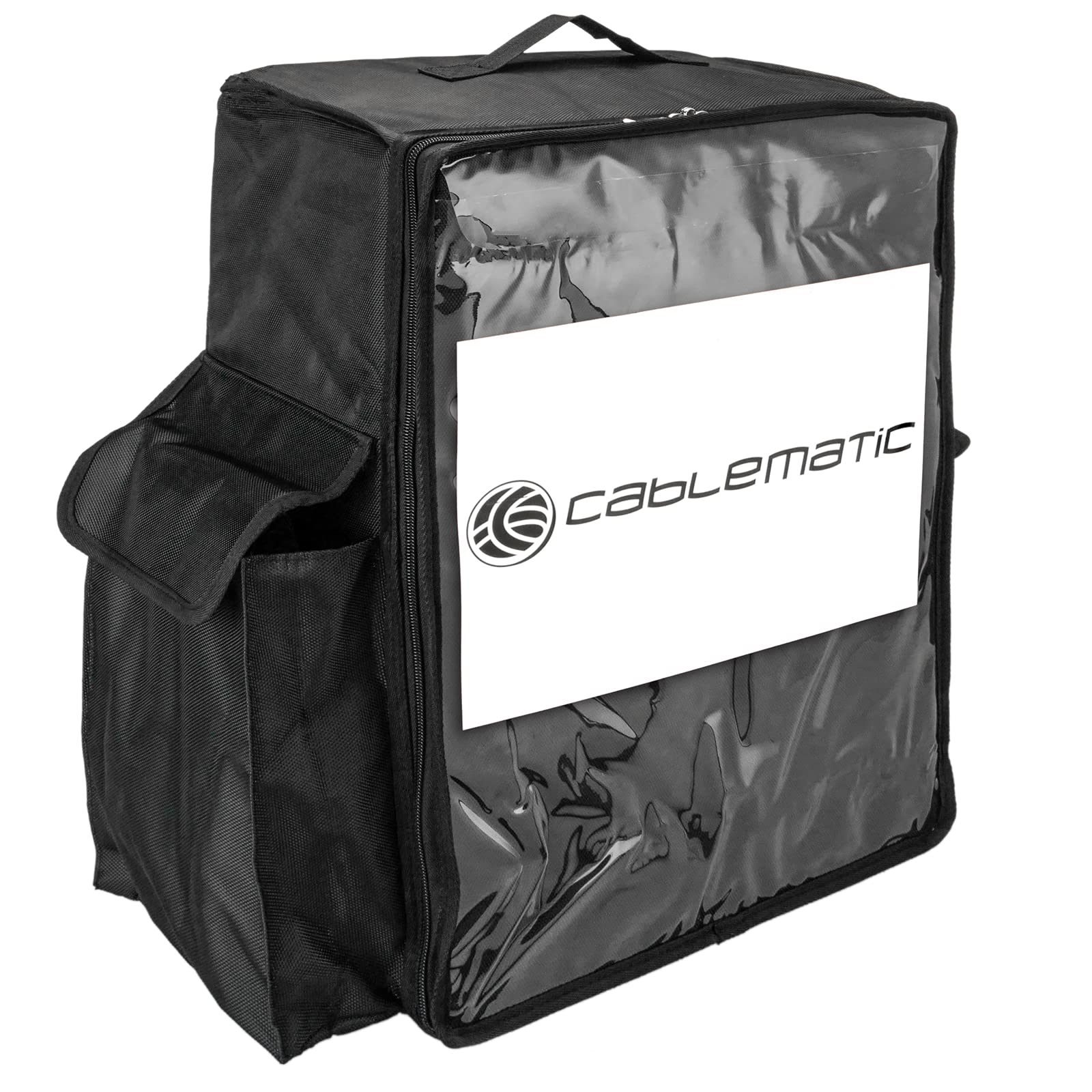 Nevera portátil negra 48 Litros 39x50x25cm, mochila bolsa isotérmica para picnic, camping, playa, entrega de alimentos en moto o bicicleta