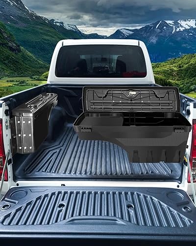 Miniatura 7 de SCITOO Caja de almacenamiento para caja de camioneta con cerradura y llaves para Dodge Ram 1500 2500 3500 2002-2010, para Ram 1500 2500 3500