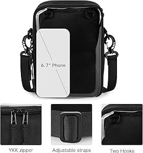 Amazon.com: STEAMEDBUN Ita Bag Crossbody Small Pin Display Bag