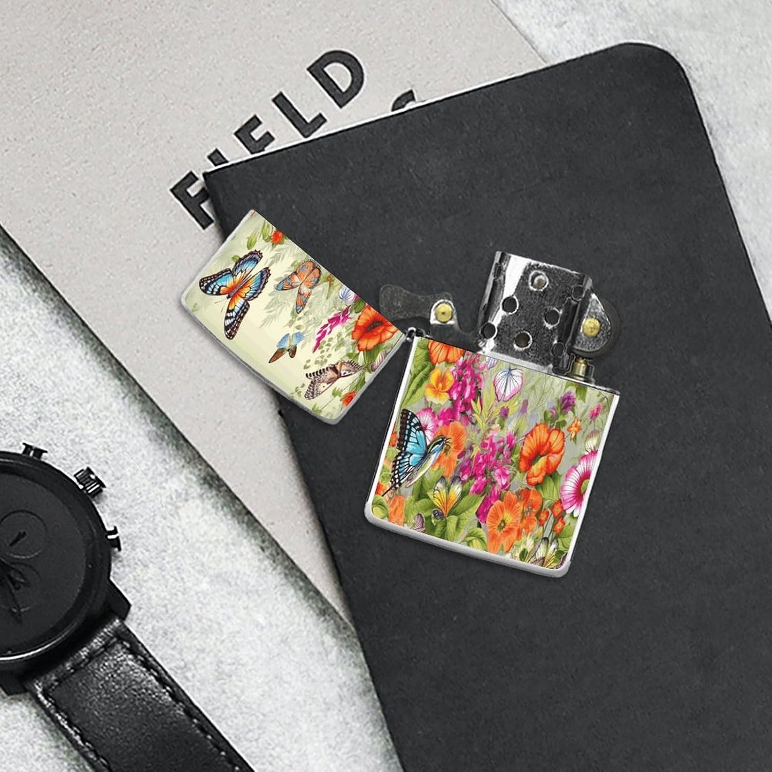Birds Flowers Butterfly Lighter Case Cover Lighter Shell