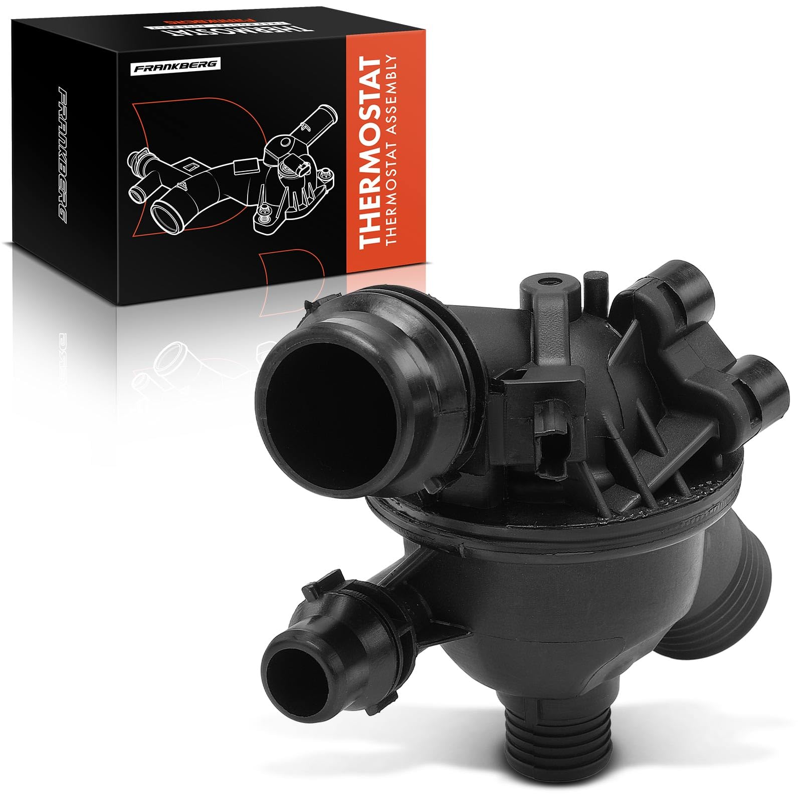 Frankberg Thermostat Kühlmittel 102°C Kompatibel mit 3er Cabriolet E93 318i 320i 2.0L 2006-2013 5er E60 520i 2.0L 2006-2010 1er Coupe E82 120i 2.0L 2007-2013 Replace# 11538671515