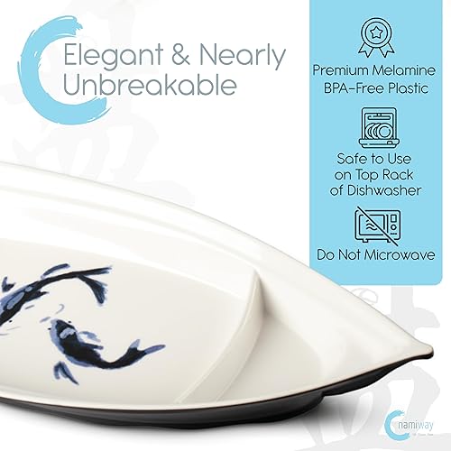 Miniatura 3 de Namiway Plato de barco de sushi (armonía)