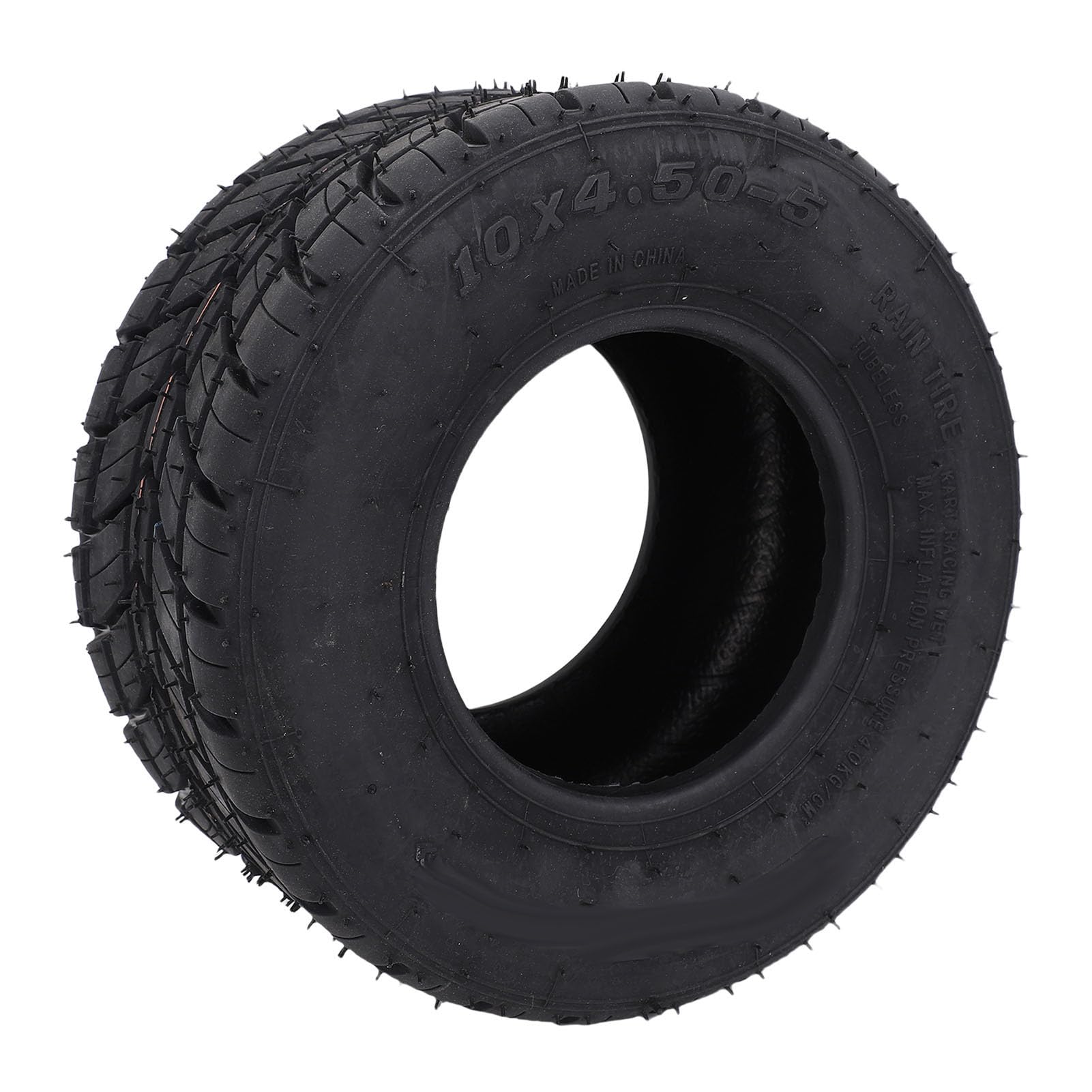Neumático 10x4.50-5 con Formulación de Caucho de Larga Duración, Tracción Húmeda Antideslizante, Construcción Estable de 4 Capas, Agarre de Tracción en el Hombro, Reemplazo