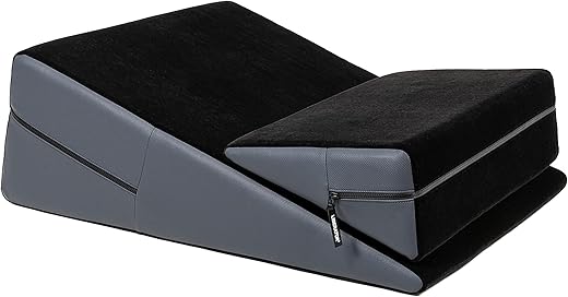 Liberator Wedge Ramp Combo - Premium Two-Tone Faux Leather, Ash Grey