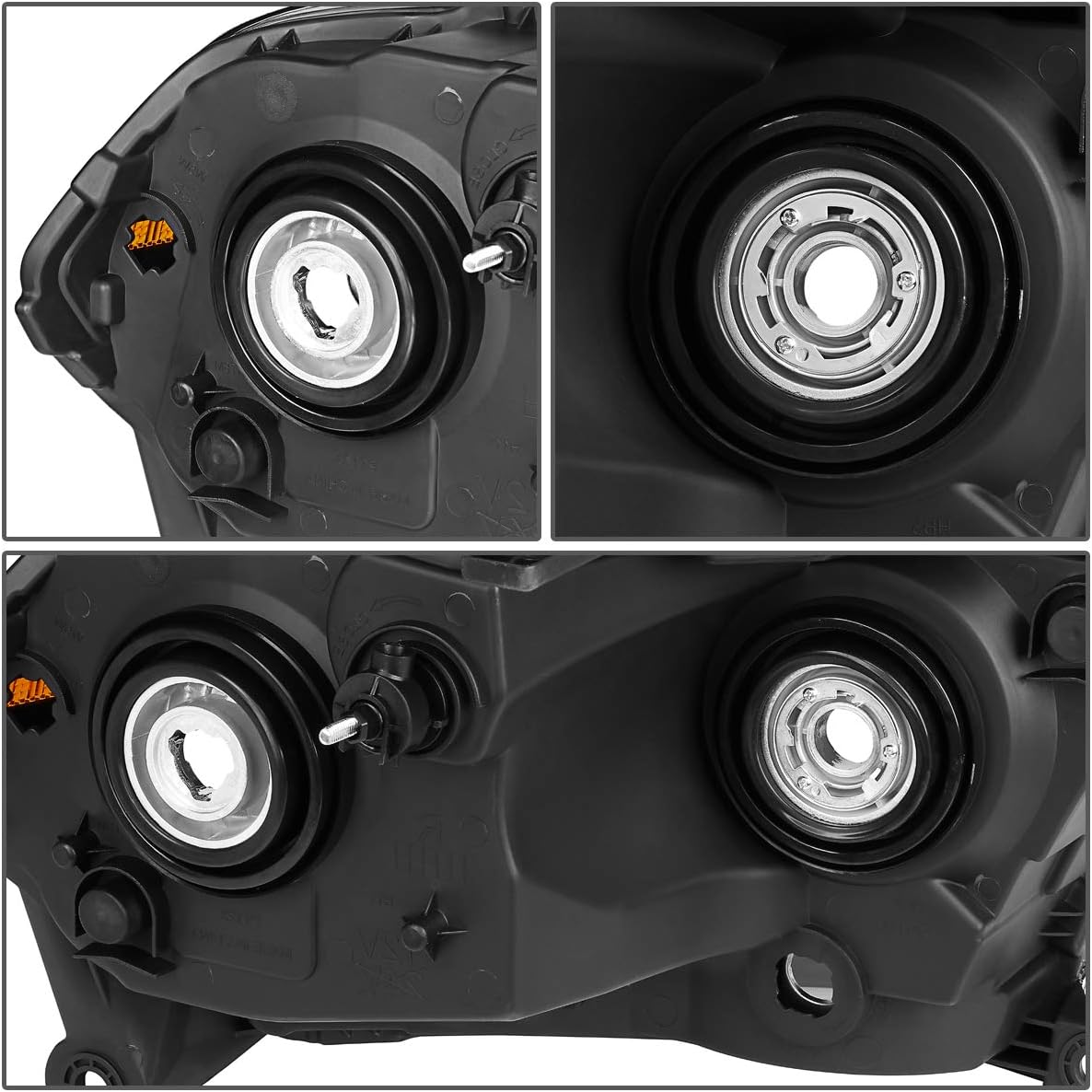 DNA MOTORING Factory Style Passenger/Right Side Headlight Lamp Assembly Replacement Compitable with 11-13 DODGE DURANGO, OEM-HL-0067-R