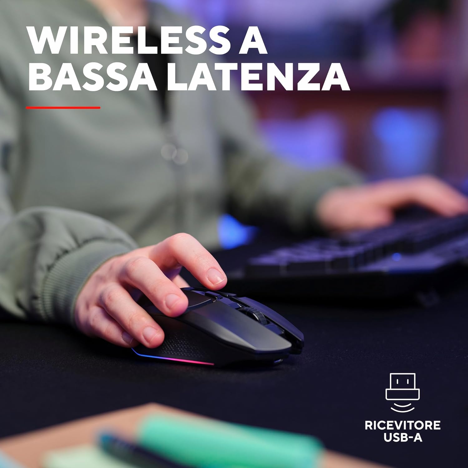 Trust Gaming GXT 110 Felox Mouse Gaming Wireless Ricaricabile - Mouse gaming - Immagine 2