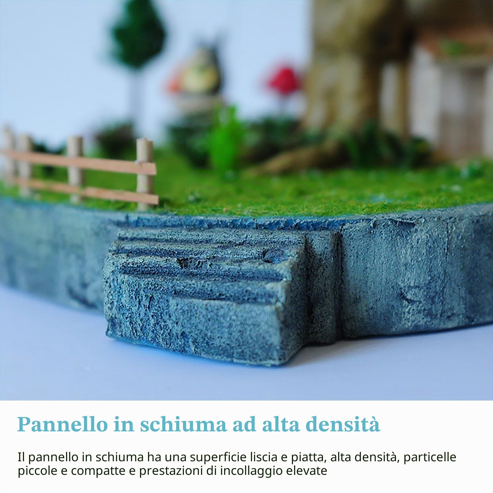 6 pannelli in schiuma rigida per modellazione DIY, pannelli in schiuma rigida per modellismo, pannelli in polistirene espanso, pannelli in schiuma rigida per paesaggio (30x20x2 cm)