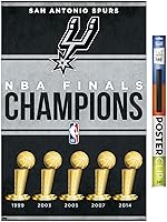 Vista 15 de Trends International NBA San Antonio Spurs - Póster de pared de Champions 23, 34 pulgadas de largo x 22.4 W, versión premium sin marco