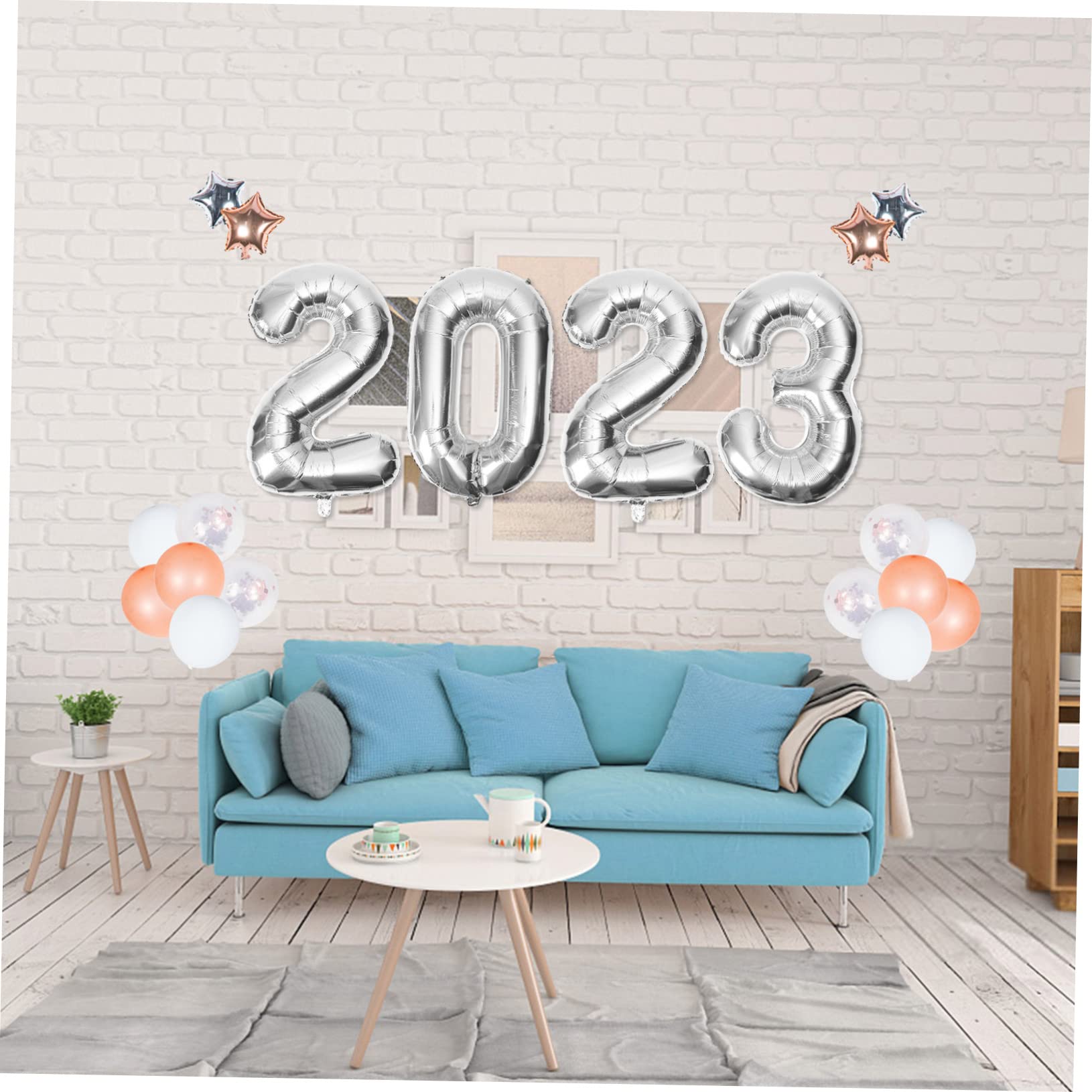 TOPBATHY 5 Set Palloncino in pellicola di alluminio 2023 palloncini numero palloni palloncini festa palloncini di buon compleanno palloncino di compleanno Palloncino del anno 2023