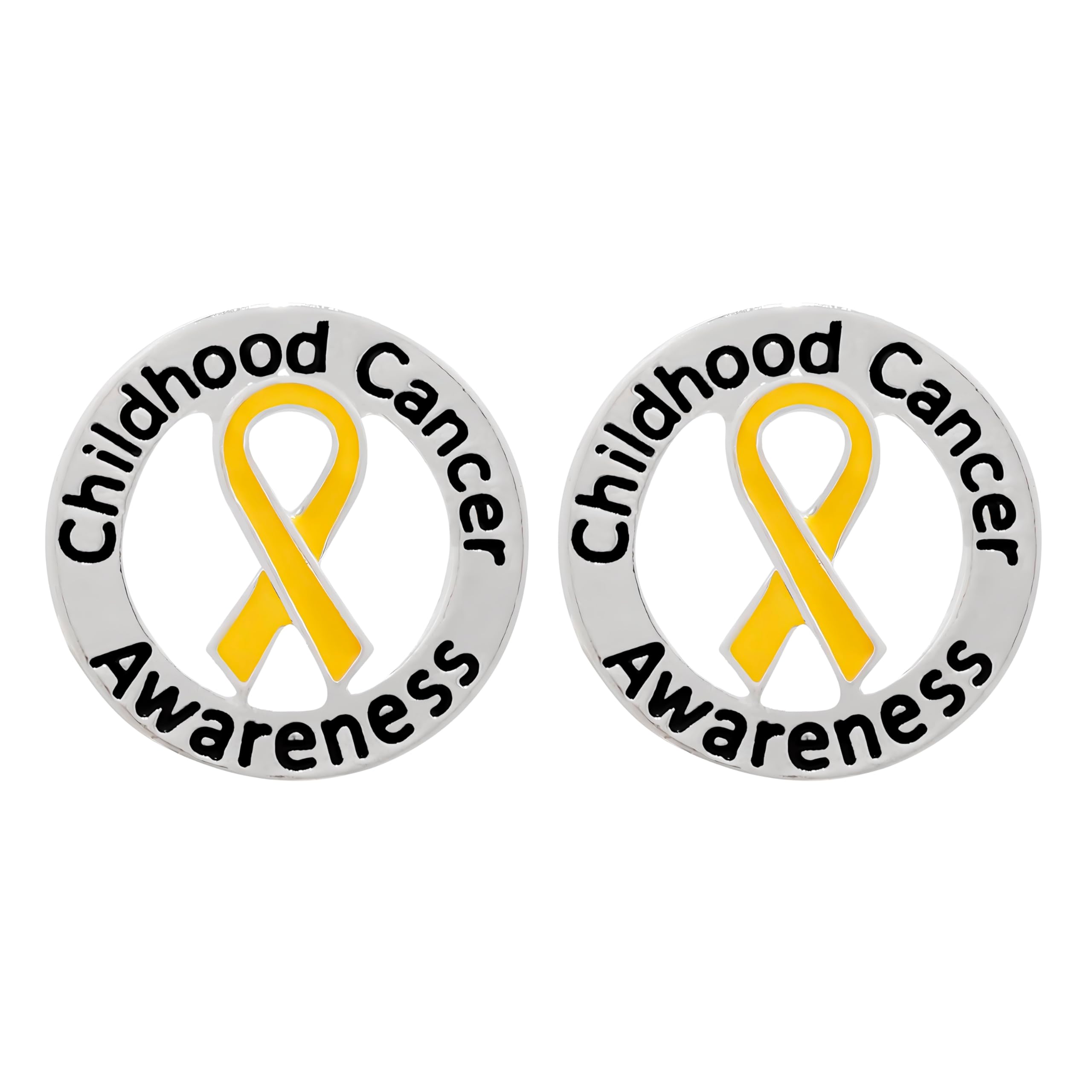 Childhood Cancer Awareness Wholesale Pack/Bulk Pins - Gold Ribbon/Butterfly Pins for Childhood Cancer Awareness - Perfect for Support Groups, Events, Gift-Giving and Fundraising