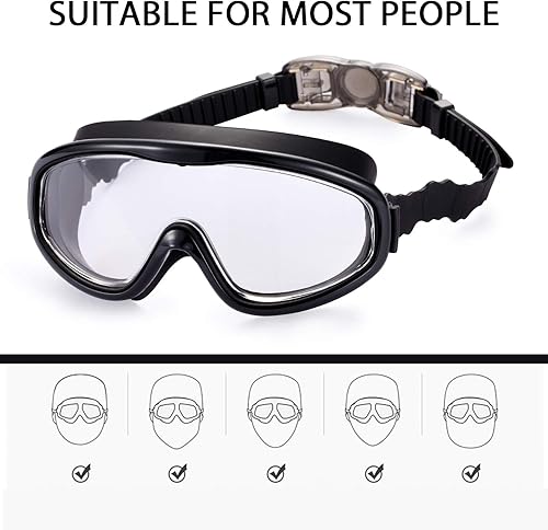 Miniatura 3 de 2 Pack Kids Swim Goggles, Swimming Glasses for Children from 3 to 15 Years Old