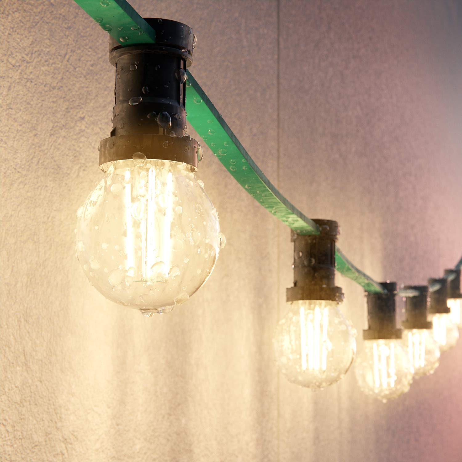 ledscom.de 12x bombillas LED E14, G45, blanco cálido (2700 K), 4,5 W, 542lm, regulador de 3 niveles