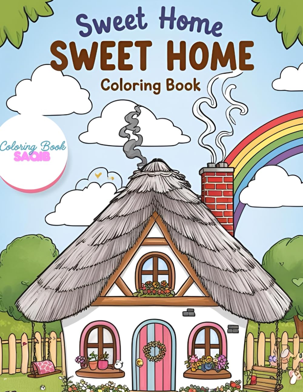 Whimsical Houses: A Bold & Simple Coloring Book for Relaxation – Fairy Homes, Fantasy Cottages, Mushroom Houses & More