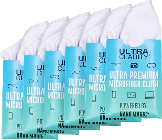 Powered by Nano Magic | Ultra Premium Microfiber Cloths 6-Pack | Absorbent, Super Soft, Durable, and Washable - Your Cleaning Companion