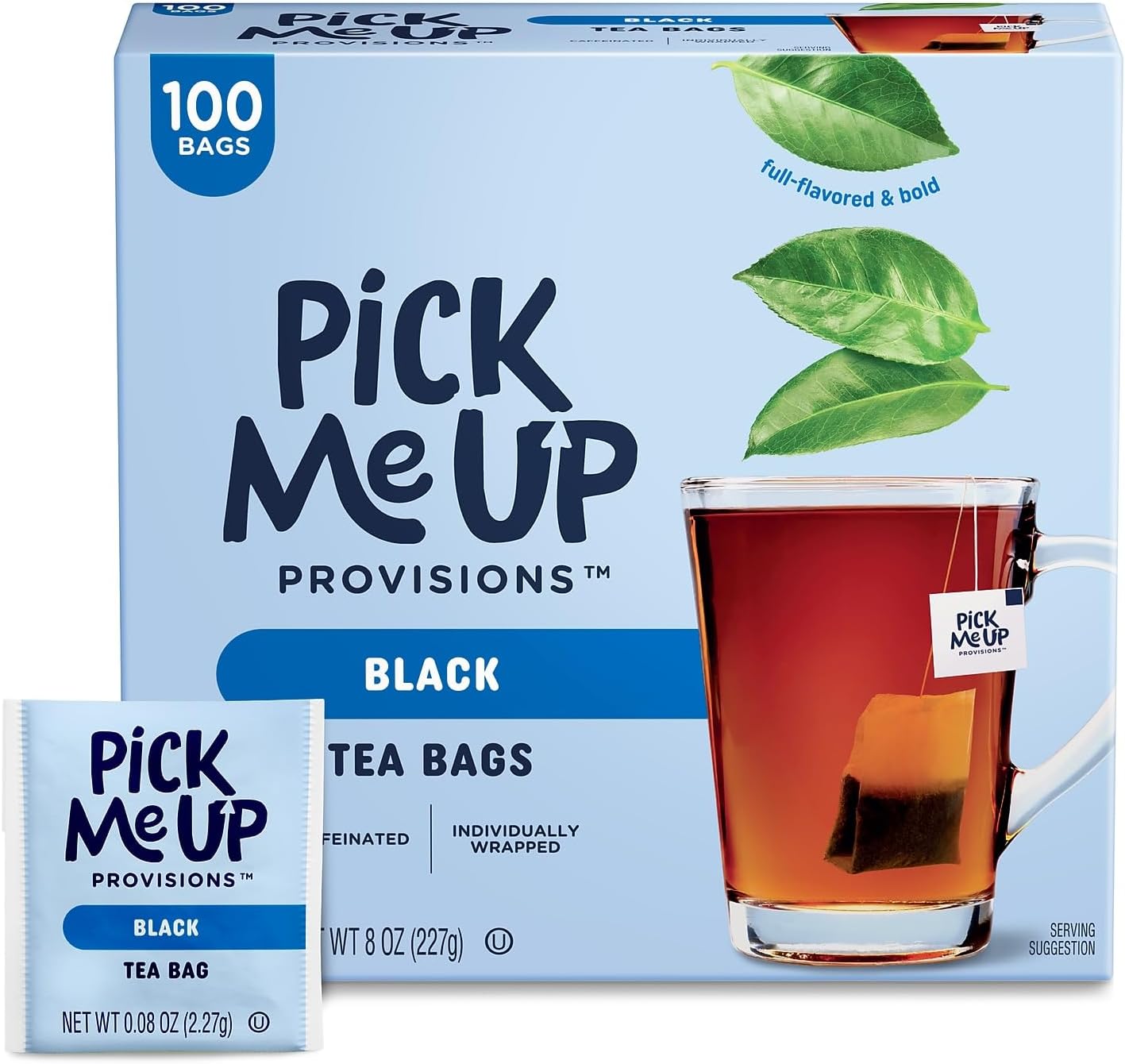 Pick Me Up Provisions Black Tea Bags, 100-Count Box