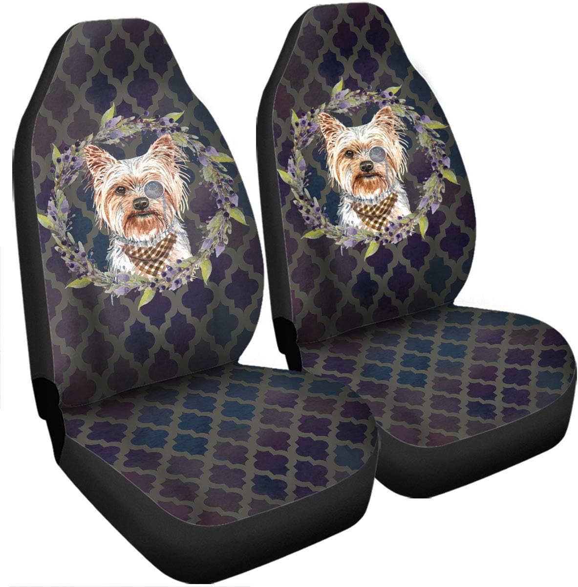VTH GLOBAL Yorkshire Terrier Yorkie Dog Seat Covers Car