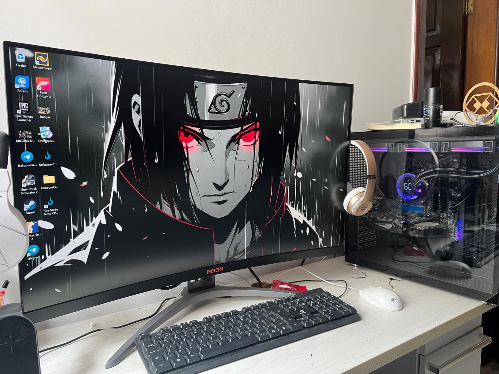 Monitor Gamer AOC Agon 32″ Curvo 165Hz 1ms FreeSync AG323FCXE