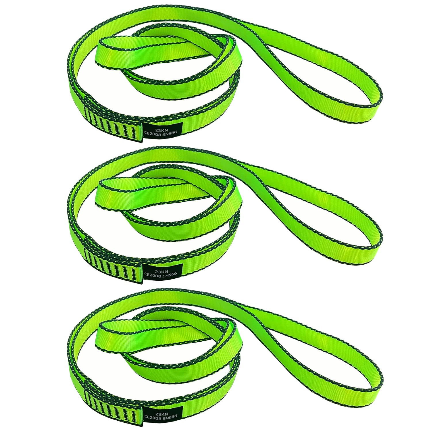 CAPARK 18MM Nylon Climbing Slings Runners 23 kN Strong Webbing Straps for Rock Climbing, Rappelling, Swing, Yoga Hammock etc