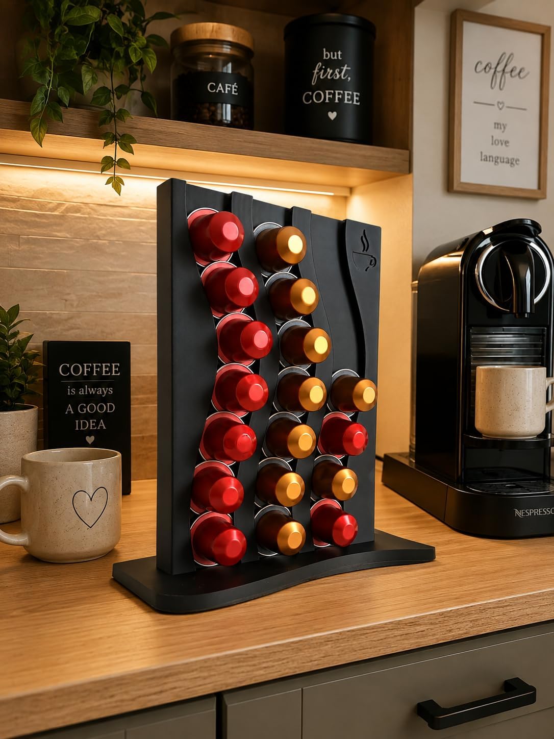 Coffee Pod Holder & Countertop Organizer