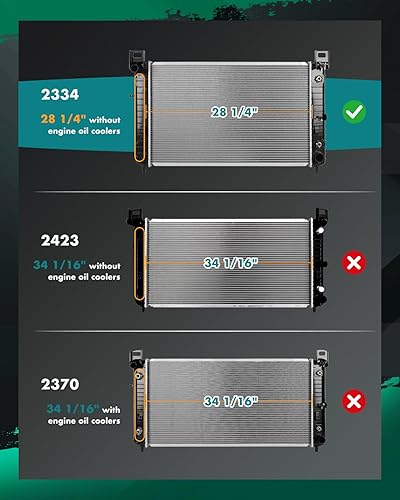 Miniatura 293 de SCITOO Radiador 2817 para 2005 2006 2007 2008 2009 2012 Avalon Sedan 4 puertas 3.5L 2007-2011 Camry Sedan 4 puertas 3.5L 2009-2016 para Venza 2.7L