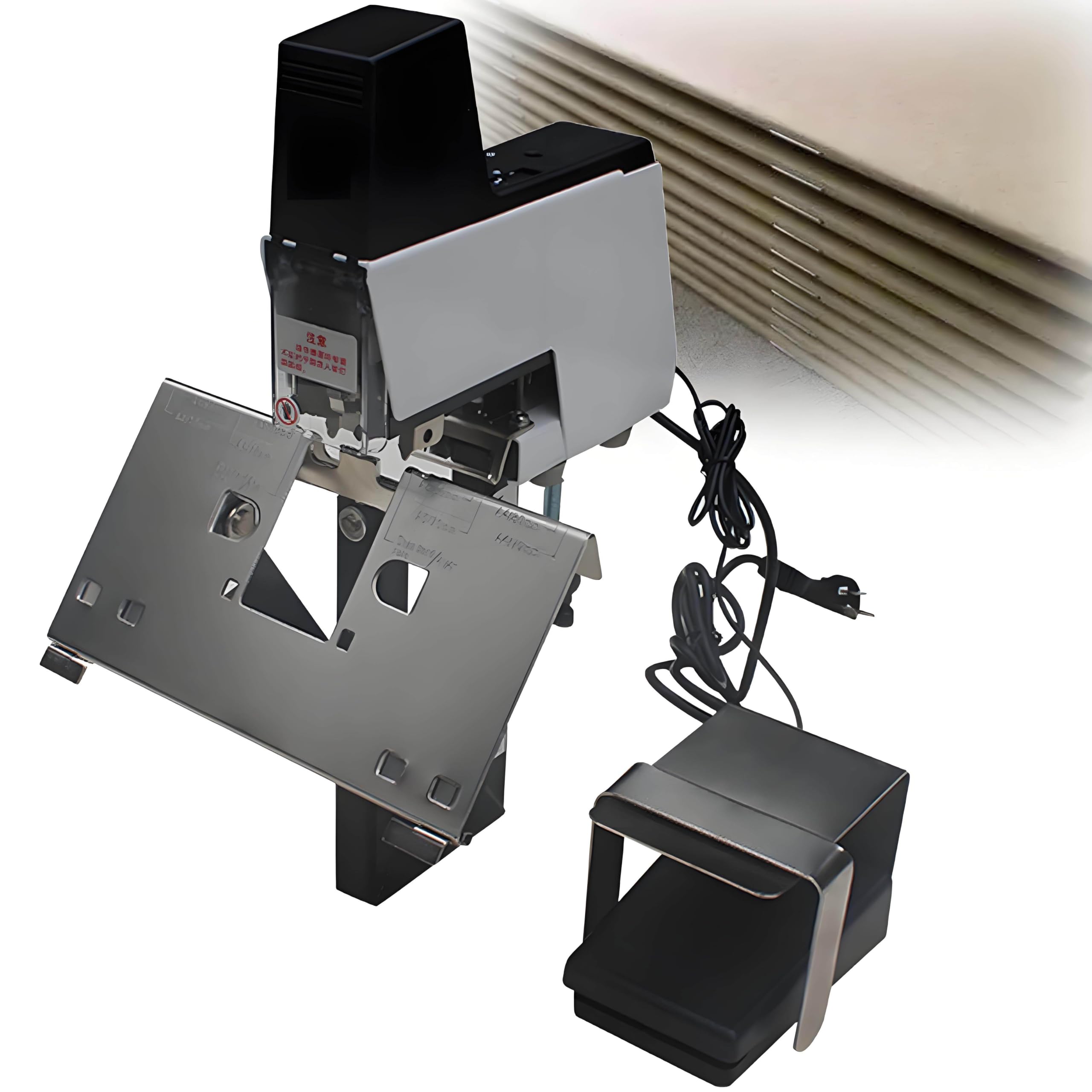 Grapadora eléctrica resistente, capacidad de 30 hojas, grapa plana/silla, 2 modos, grapadora de escritorio para oficina, hogar, fábrica