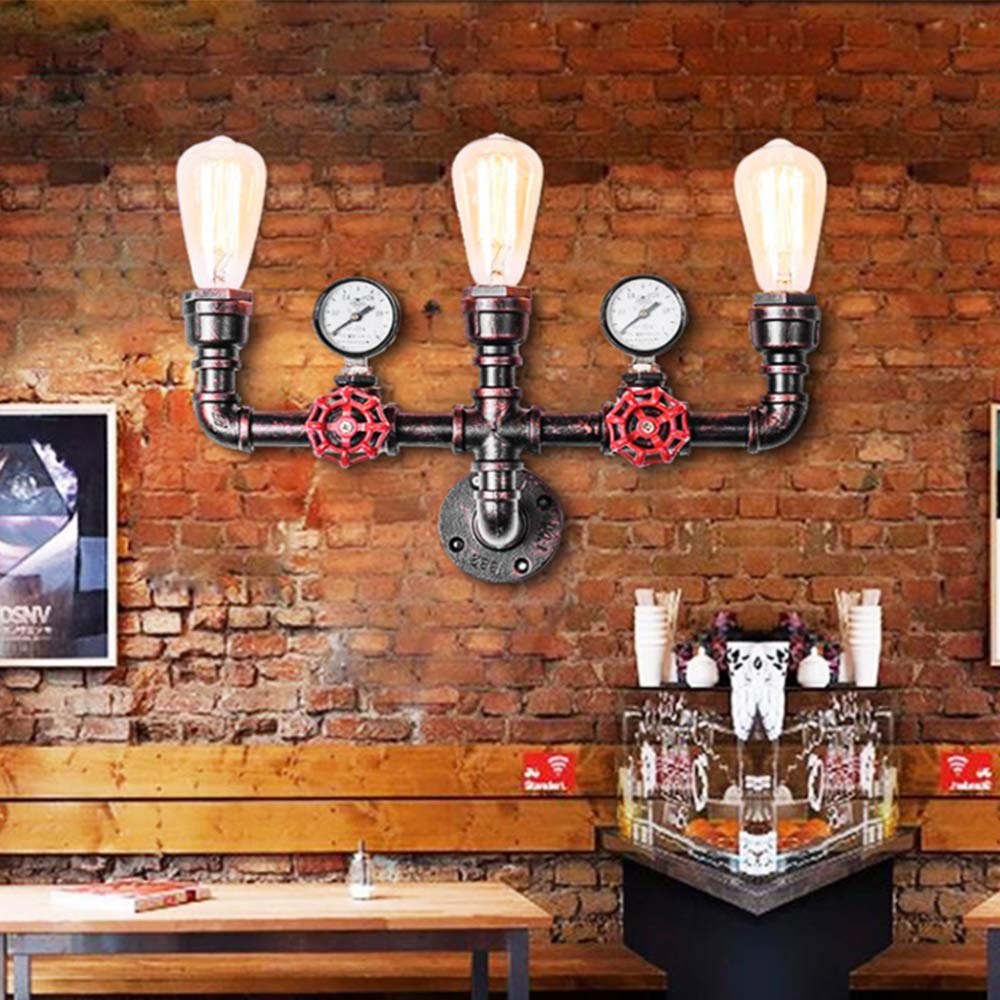 Lampada Da Parete A LED COB Steampunk Industriale Retrò - Foto 6