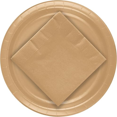 CUSINIUM 24 platos de postre de papel negro de 7 pulgadas con 50 piezas servilletas de fiesta negras de 3 capas