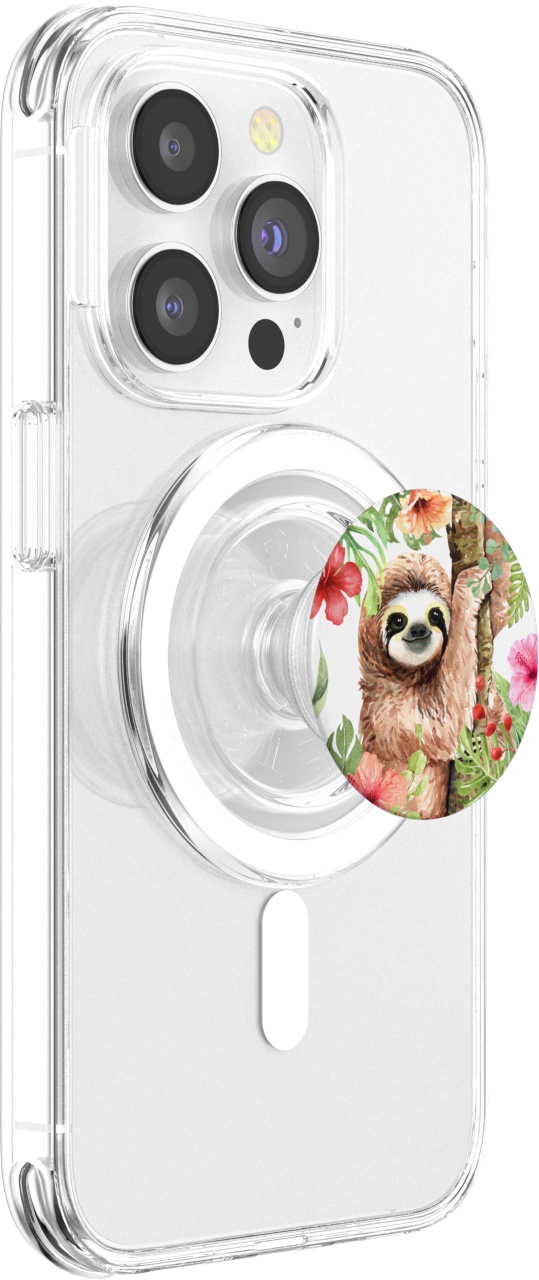 Cute Sloth PopSockets PopWallet for MagSafe