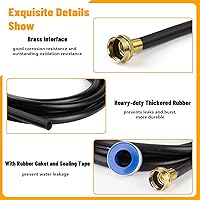 Vista 4 de Manguera de drenaje deshumidificador de 12 pies con conector FHT de 3/4 pulgadas, manguera deshumidificadora 18FFDHMH01 compatible con la mayoría