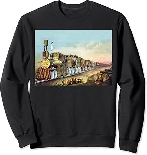 Vintage Steam Train Alcohol Train Bringing Drinks Liquor Sweatshirt