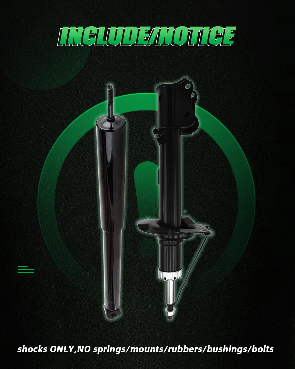 Front Rear shocks,SCITOO 4x Shocks Absorbers Fits For Ford Escape 2001-2007, For Mazda Tribute 2001 2002 2003 2004-2006, For Mercury Mariner 2005-2007 Auto Shocks Struts 344356 235913 235912