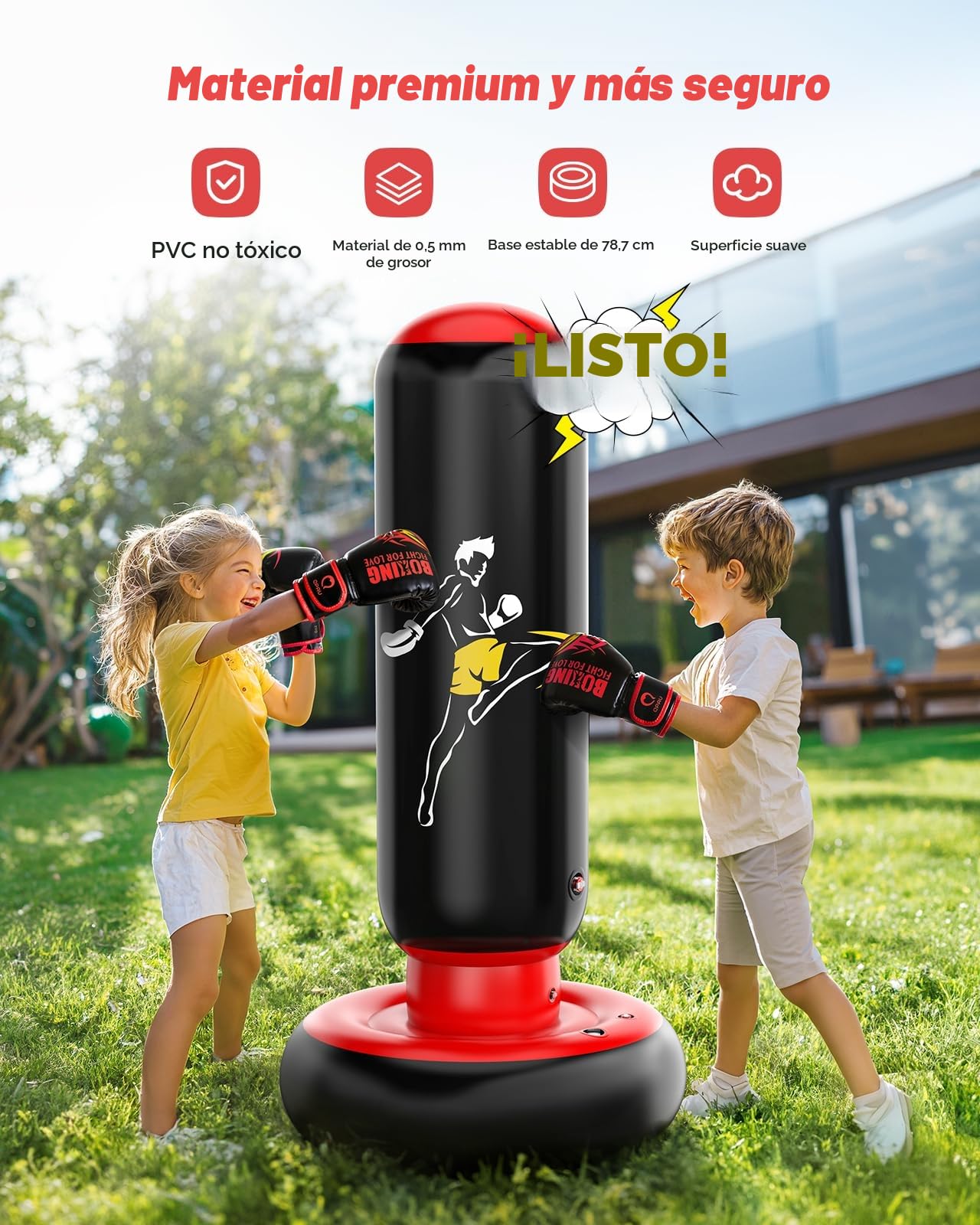 QPAU Saco de Boxeo para niños