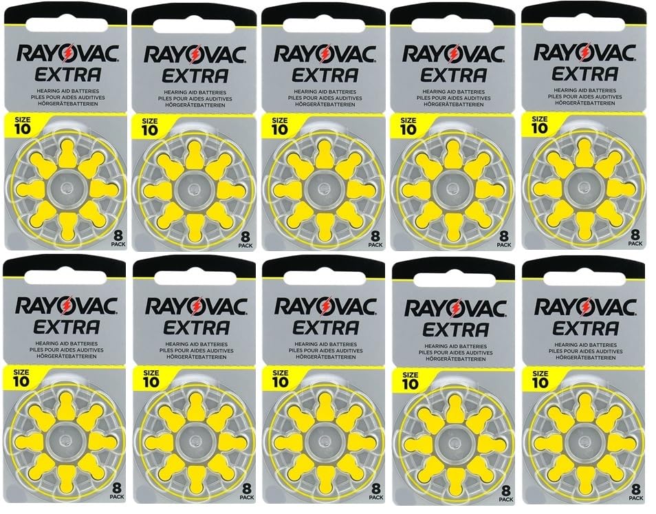 Extra 80-PACK Hearing Aid Batteries Featuring Sound Fusion™ Technology | Size 10
